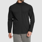 Wholesale Men's Mock Neck Long Sleeve Athletic Jacket – Moisture-Wicking Gym Fitness Training Outerwear