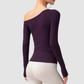 Wholesale slim-fit sports long-sleeved hollow design