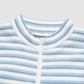 Wholesale Women's Stripe Yoga Set: Zip Stand-Collar Jacket & Shorts