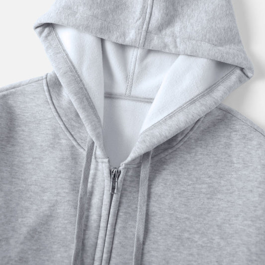 Wholesale Brushed Fleece Zip Hoodie | Wonderxfans bulk activewear