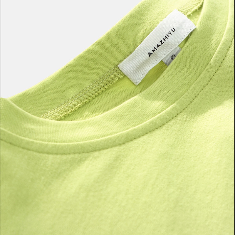 Wholesale Cropped Slim Fit Round Neck T-shirt