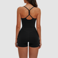 Wholesale yoga tank top with bra pads + shorts