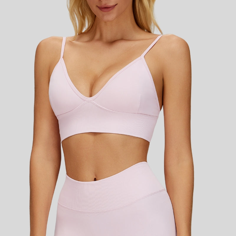 Quick-drying yoga back sports bra