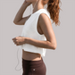 Wholesale Tencel Cotton Sleeveless Yoga Top – Quick-Dry Fitness Tank Top