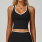 Wholesale Women's Color-Block Open-Back Sports Vest – Seamless Cutout Activewear
