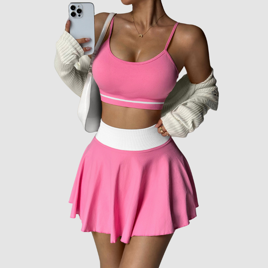 Wholesale contrasting color sports bra + | Wonderxfans bulk activewear
