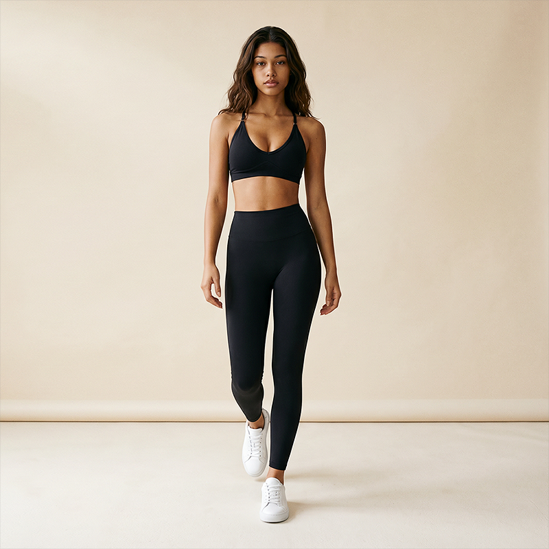 Wholesale Tummy Control High-Waist Sports Bra & Leggings  Yoga Set