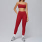 Spaghetti Strap Sports Bra + Sports Pants 2-Piece Set