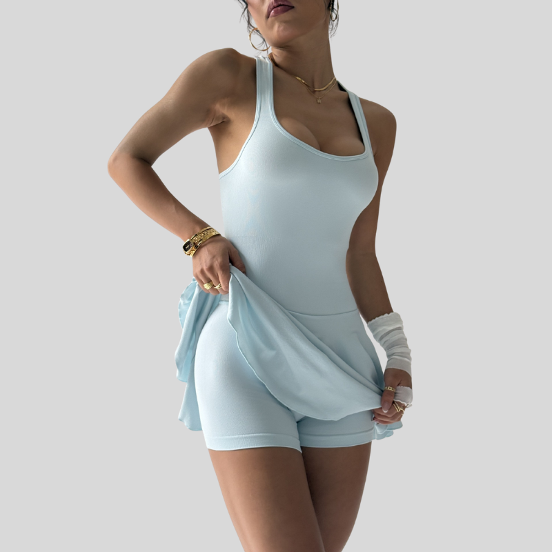 Women's seamless sports badminton and tennis skirts
