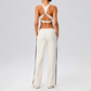 Wholesale Contrasting bra with removable pads+High-waisted pants set (Pre-sale)