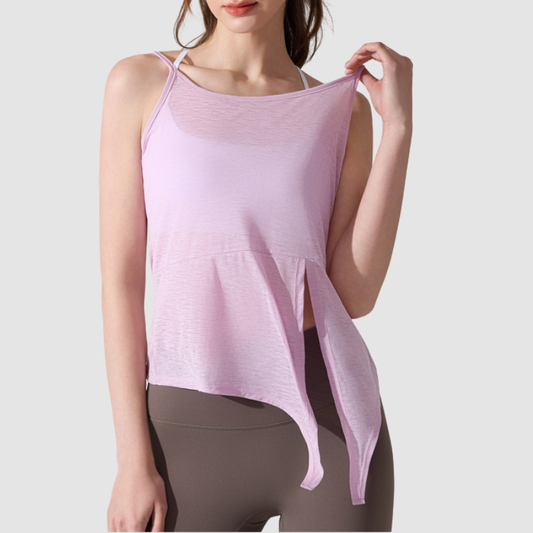 Wholesale sweat-wicking and breathable Pilates Yoga Cover-up Sleeveless Sports Tank Top