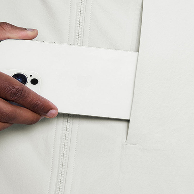 Breathable windproof men's clip-on collar jacket