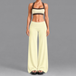 Women's Activewear Padded Sports Bra & High-Waist Long Pants Yoga Set