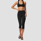 Wholesale Women V-Neck Crisscross Back High Waist Butt Lift Cropped Pants Sports Set