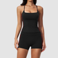 Wholesale Women's Brushed High-Waist Biker Shorts – Moisture-Wicking Yoga Gym Fitness Shorts