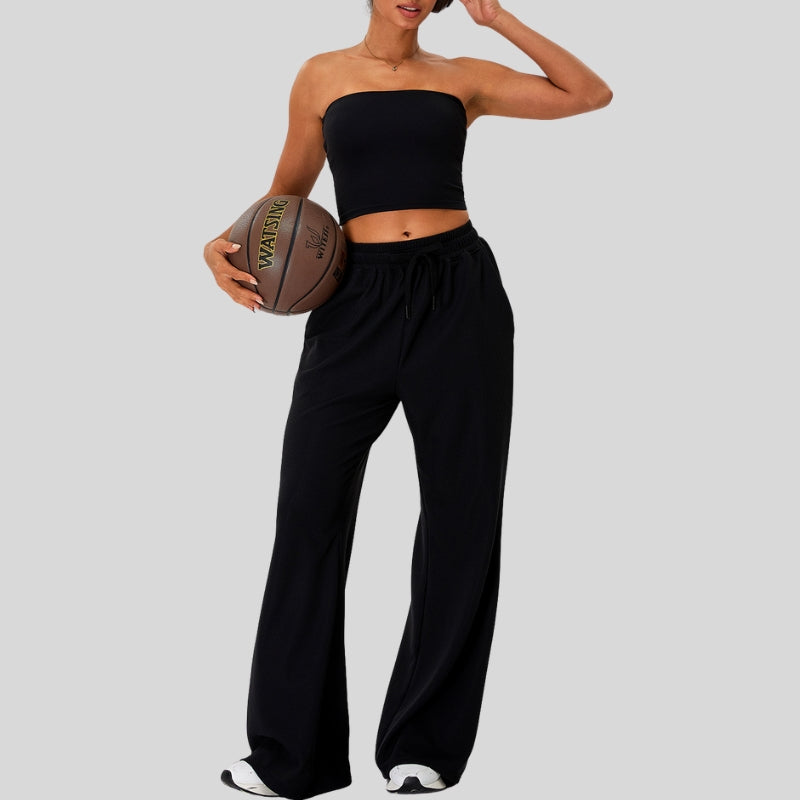 Crop Top & Wide-Leg Sport Set