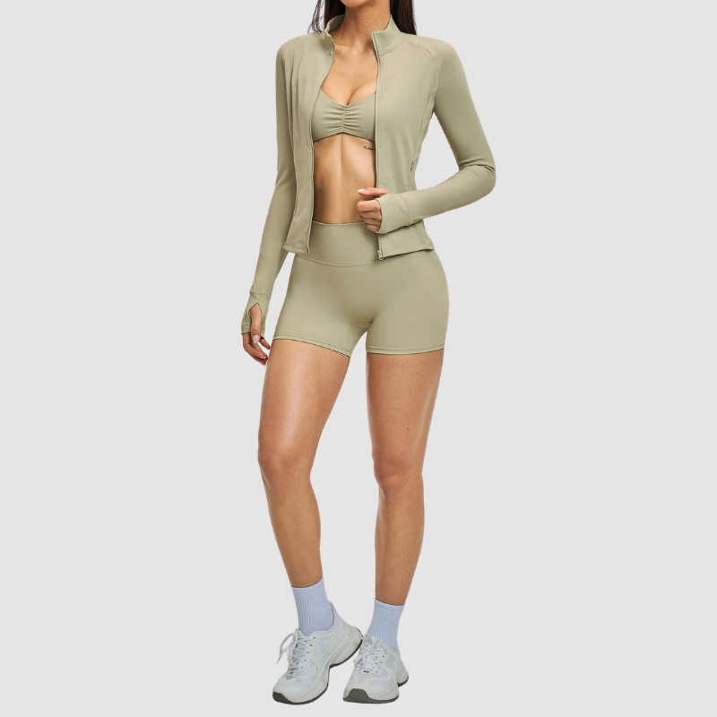 Wholesale Stand collar zipper jacket + | Wonderxfans bulk activewear