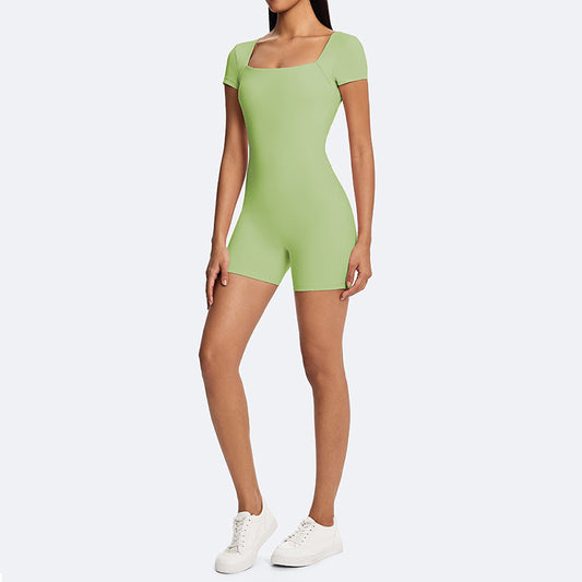 Wholesale Tight-fitting backless workout jumpsuit | Wonderxfans bulk activewear