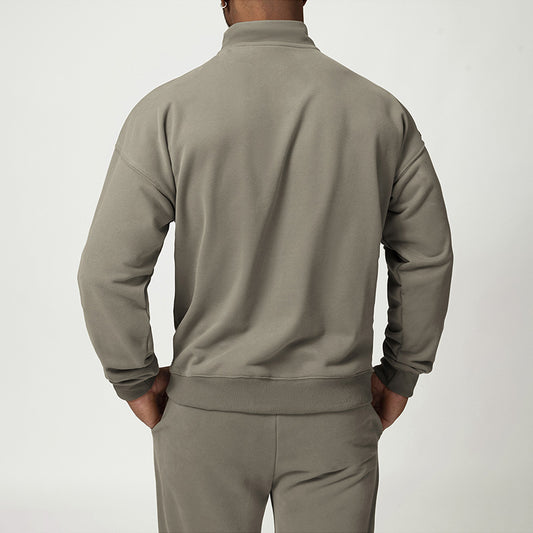 Wholesale Men's zipper sports casual sweatshirt | Wonderxfans bulk activewear