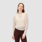 Wholesale Women's Slub-Texture Long-Sleeve Yoga Top – Loose Running Cover-Up