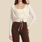 Women's Activewear Loose Long-Sleeve Open-Front Yoga Cover-Up