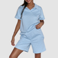 Wholesale Pullover Long-Sleeve Sweatshirt & Shorts Set – Casual Athleisure 2-Piece