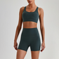 Wholesale Women's Quick-Dry Naked Feel Vest+Fitted Biker Shorts Yoga Set