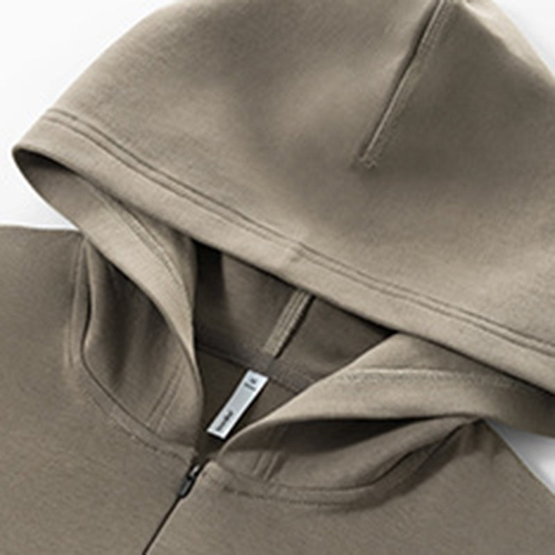Air layer hooded sweatshirt