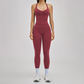 Wholesale Cross Back Tank Top+High Waist Legging 2-piece Set