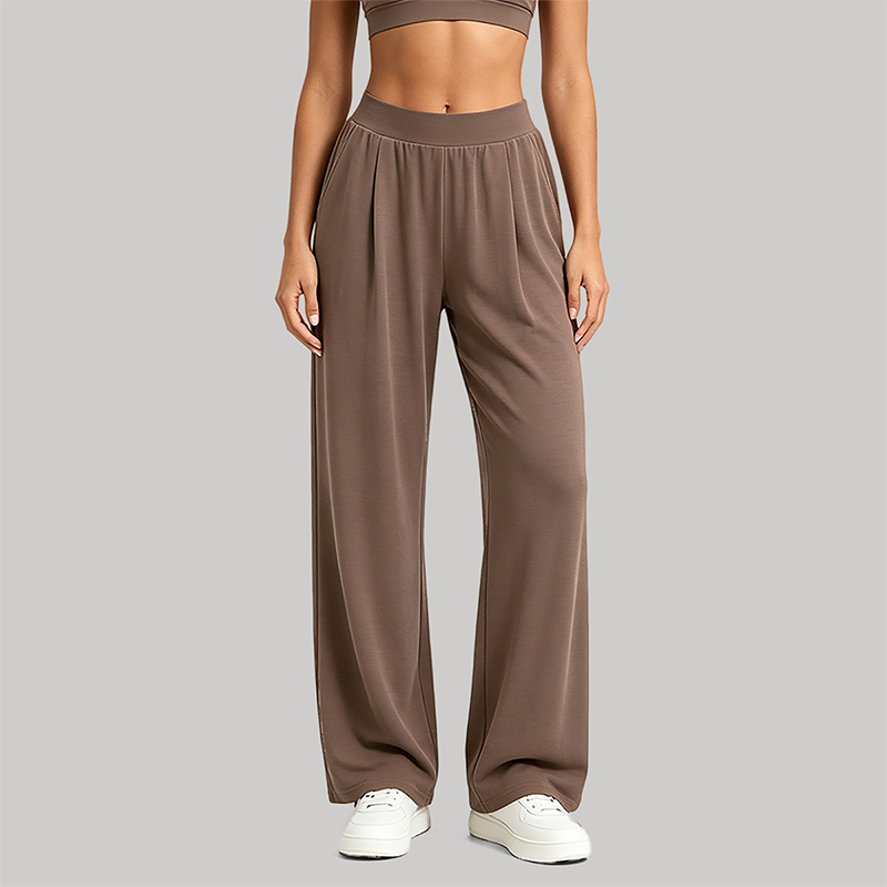 Wholesale Women's Eco-Friendly Fiber Wide-Leg Yoga Pants