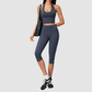 Wholesale Women's Sports Bra and Mid-Length Shorts Set – Brushed Peach-Lift Yoga Set