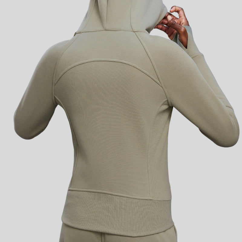 Hooded Zip-Up Fleece Jacket