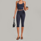 Wholesale Women's Halter Neck Yoga Set – High Elasticity Capri Pants Fitness Activewear