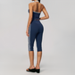 Wholesale Women's Cream-Feel Fleece Sleeveless Vest & High waisted cropped pants Set