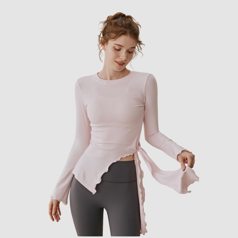 Wholesale Loose Fit Hip-Covering Yoga Top