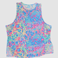 Wholesale Women's Floral Print Ice Silk Athletic Tank Top – Moisture-Wicking Gym Running Fitness Vest