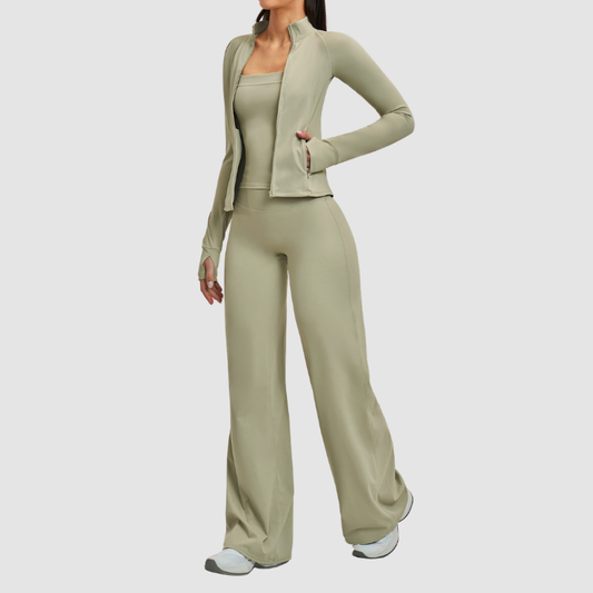 Wholesale Stand collar zipper jacket+vest+high-weighted loose | Wonderxfans bulk activewear