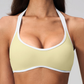 Wholesale Women's Halter Neck Sports Bra – Padded Moisture-Wicking Yoga Gym Fitness Bra