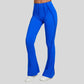High-waisted and slightly flared casual athletic pants