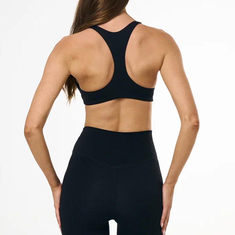 Wholesale women's racerback solid color yoga and activewear set