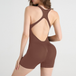 Wholesale cross back and hip lifting jumpsuit