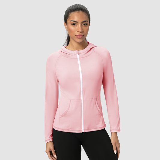 Wholesale Women's Zip Up Hoodie Sports Jacket – Quick-Dry & Windproof