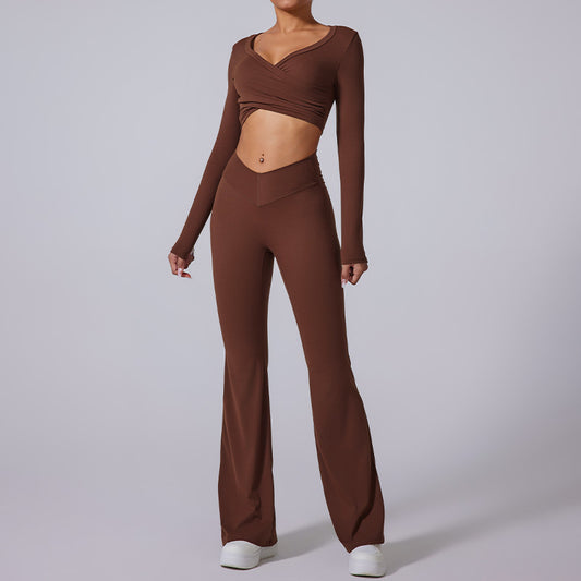 Wholesale cross long sleeve sports crop | Wonderxfans bulk activewear