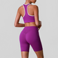 Wholesale shock-absorbing sports bra+high waisted hip lifting shorts