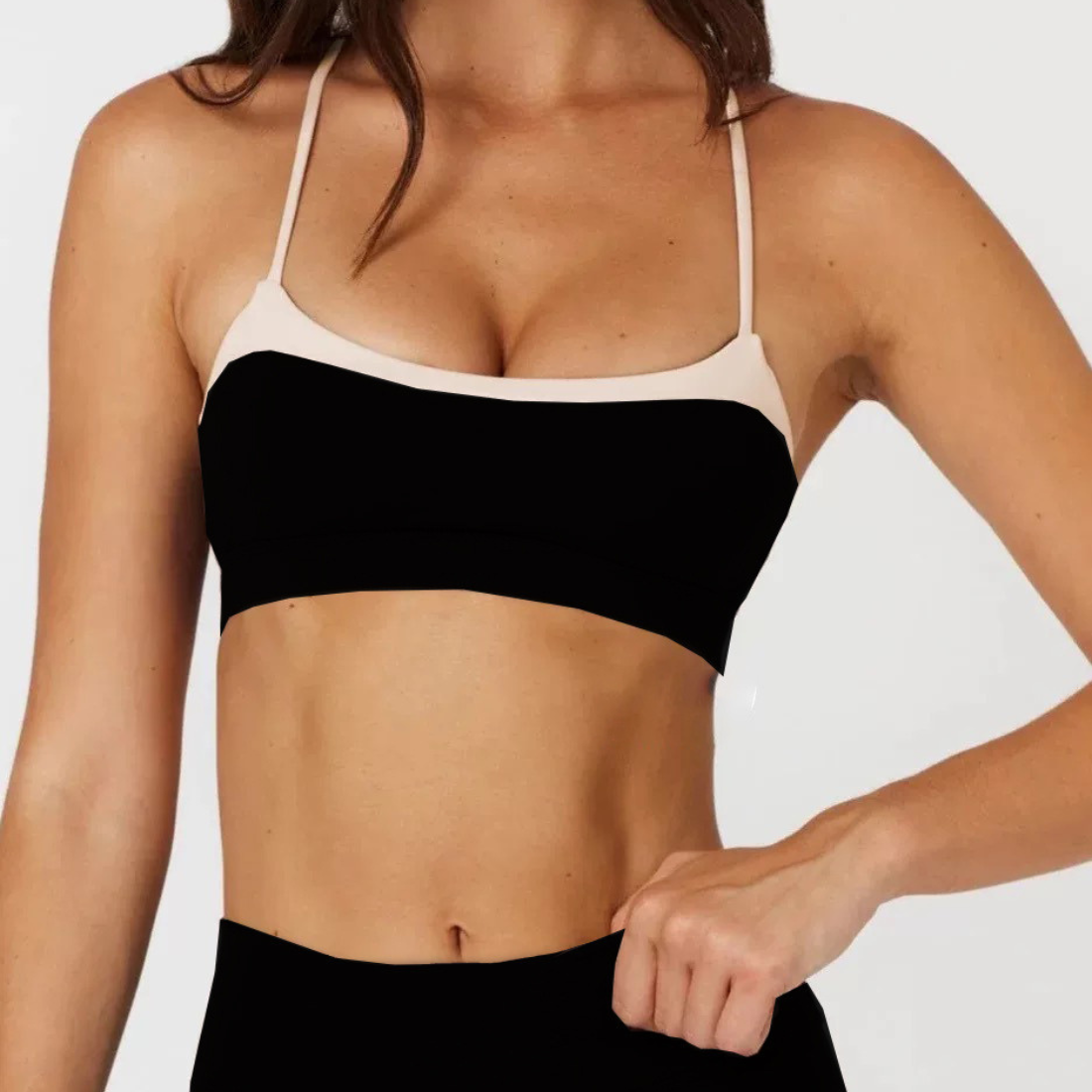 Wholesale Women's Colorblock Yoga Set: Bra & Leggings – High Waist Tummy Control