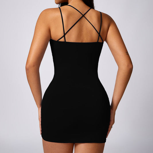 Wholesale Corseted suspenders wrap hip bodycon | Wonderxfans bulk activewear