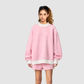 Wholesale Women’s Fleece-Lined Contrast Mock-Neck Sweatshirt