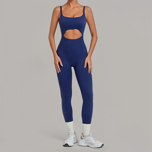 Wholesale Women's Sleeveless Crop Top Back Zip Yoga Bodysuit