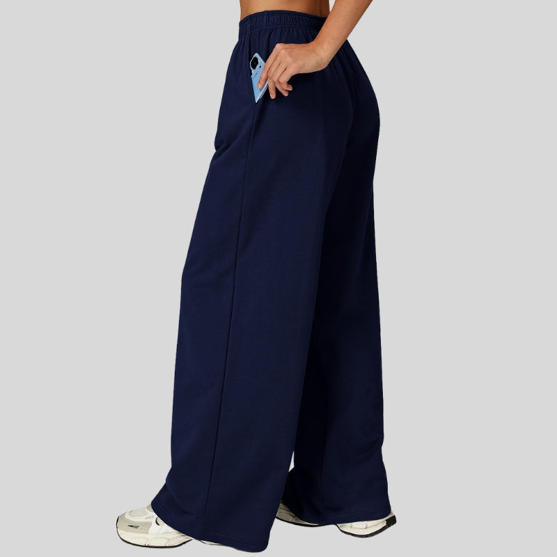 Loose-fitting wide-leg casual sweatpants