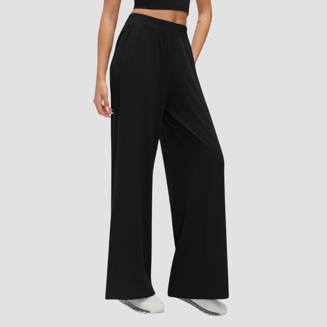 Wholesale Women's Skin-friendly and breathable Loose Straight-Leg Pants